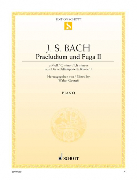 Präludium und Fuge c-Moll Nr.2 BWV847 für Klavier