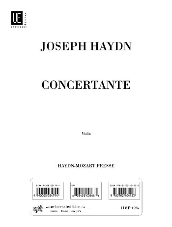 Sinfonia concertante Hob.I:105 für Oboe, Fagott, Violine, Violoncello und