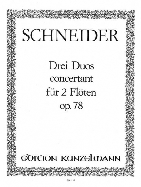 3 Duos concertant op.78 für 2 Flöten