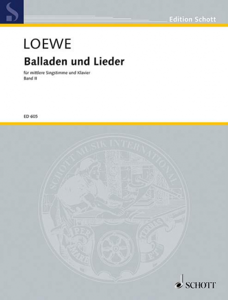 Balladen und Lieder Band 2 für mittlere Singstimme und Klavier