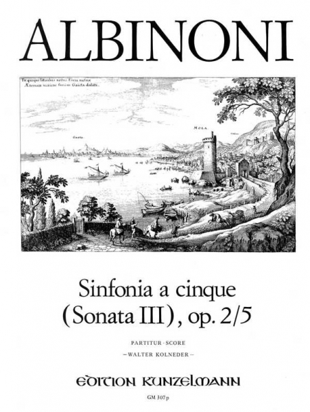 Sinfonia a cinque D-Dur op.2,5 (Sonate Nr.3) für Streichorchester