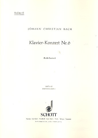 Klavierkonzert Nr. 6 G-Dur für Klavier (Cembalo) und Streichorchester