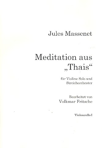 Meditation aus Thais für Violine und Streichorchester