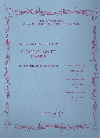 Invocation et danse op.59 pour clarinette et piano