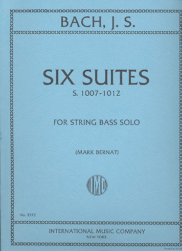 6 Suites BWV1007-1012 for string bass solo