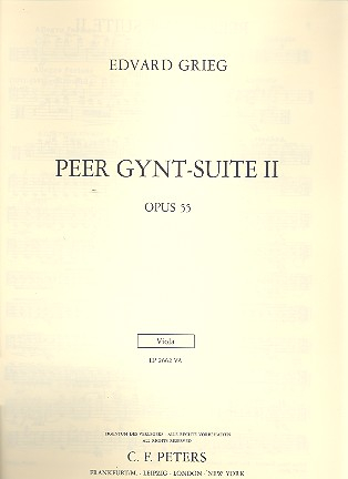 Peer-Gynt-Suite Nr.2 op.55 für Orchester