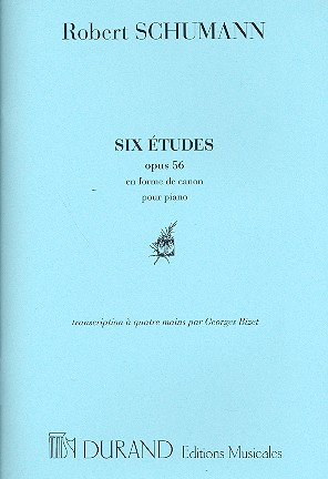 6 études op.56 en forme de canon pour piano à 4 mains