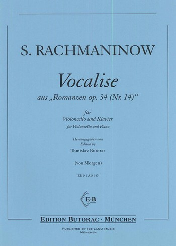 Vocalise op.34,14 für Violoncello und Klavier