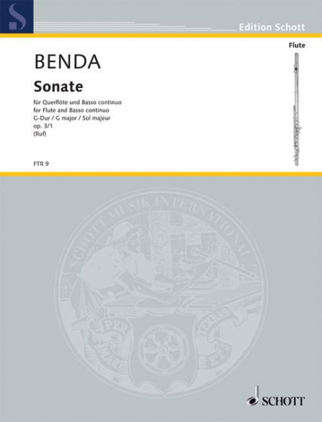 Sonate G-Dur op. 3/1 für Flöte und obligates Cembalo (Klavier)