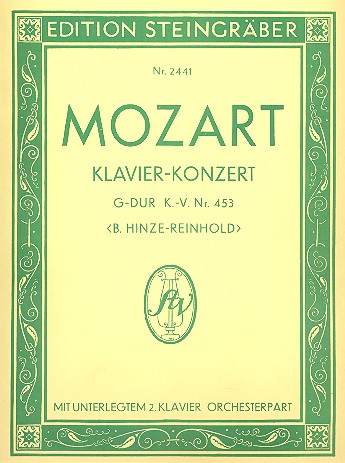 Konzert G-Dur KV453 für Klavier und Orchester