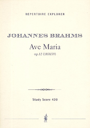 Ave Maria op.12 für Frauenchor und Orchester (Orgel)