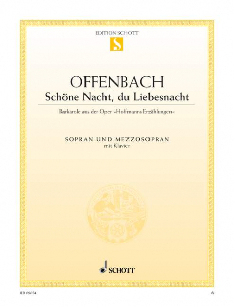 Schöne Nacht du Liebesnacht für Sopran, Mezzosopran und Klavier (dt)