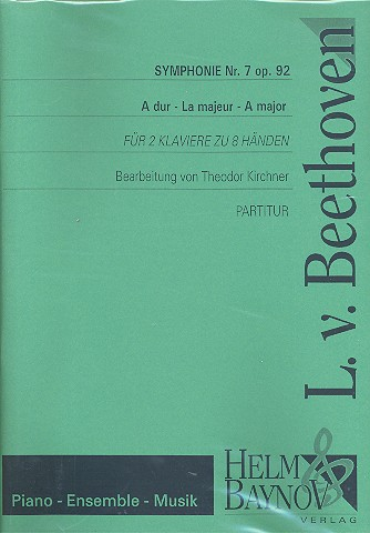 Sinfonie A-Dur Nr.7 op.92 für 2 Klaviere zu 8 Händen