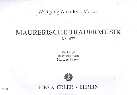 Maurerische Trauermusik KV477 für Orgel