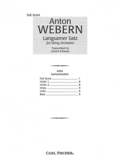 Langsamer Satz for string orchestra