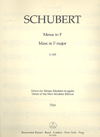 Messe F-Dur D105 für Soli, gem Chor und Orchester