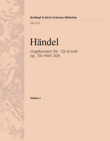 Konzert d-Moll op.7,4 HWV309 für Orgel und Orchester