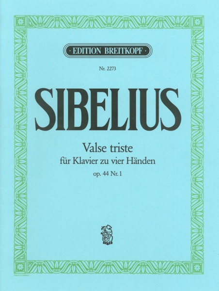 Valse triste op.44,1 für Klavier zu 4 Händen