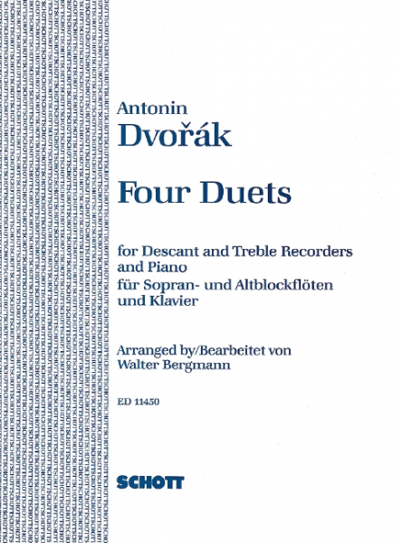 Four Duets op.38 for SA recorders and piano