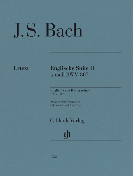 Spielbuch für Klavier Englische Suite II a-moll BWV 807