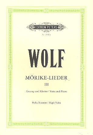 Mörike-Lieder Band 3 für hohe Singstimme und Klavier (dt/en)