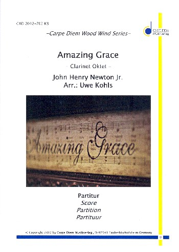 Amazing Grace für 8 Klarinetten