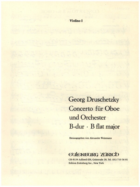 Konzert B-Dur für Oboe und Orchester