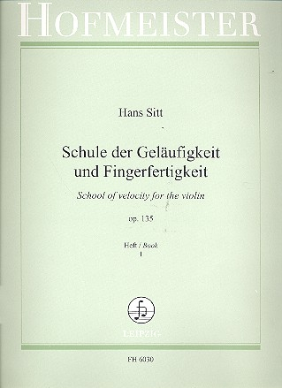 Schule der Geläufigkeit op.135 Band 1 für Violine