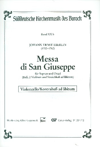 Messa di San Giuseppe für Sopran und Orgel (Streicher ad lib)