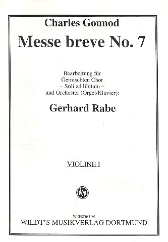 Messe breve Nr.7 für gem Chor und Orchester (Orgel/Klavier) (Soli ad lib)