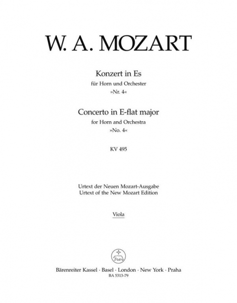 Konzert Es-Dur Nr.4 KV495 für Horn und Orchester
