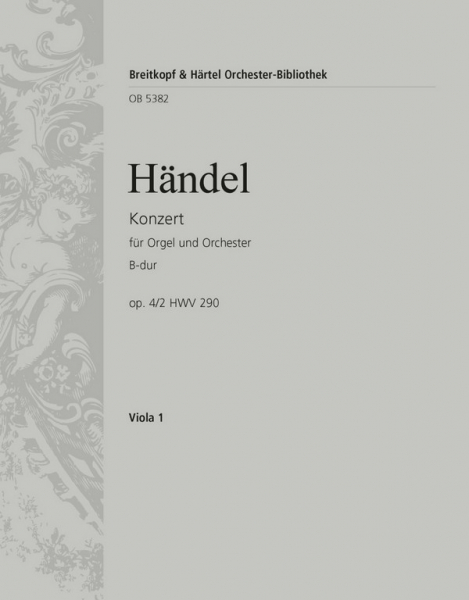 Konzert B-Dur op.4,2 HWV290 für Orgel und Orchester