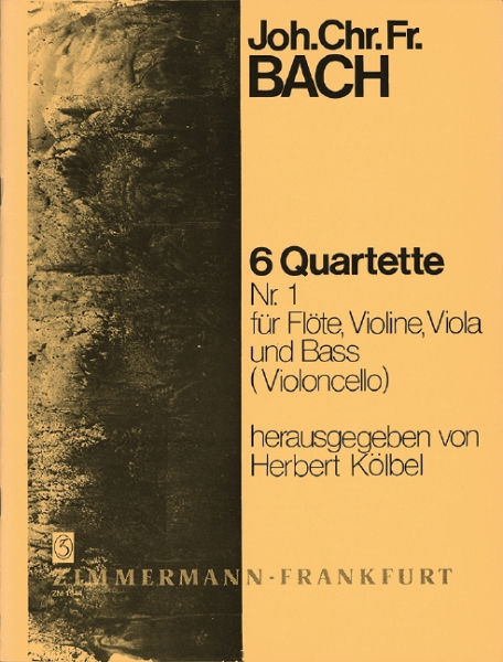 Quartette Nr.1 für Flöte, Violine, Viola und Bc