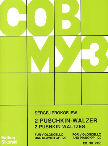 2 Puschkin-Walzer op.120 für Violoncello und Klavier