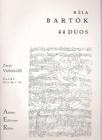 44 Duos Band 1 (Nr.1-30) für 2 Violoncelli