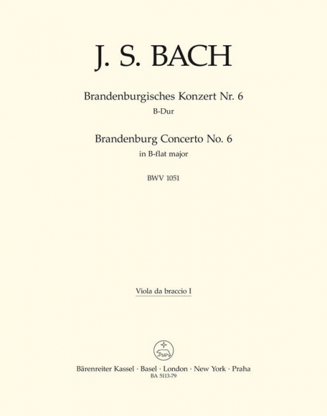 Brandenburgisches Konzert B-Dur Nr.6 BWV1051