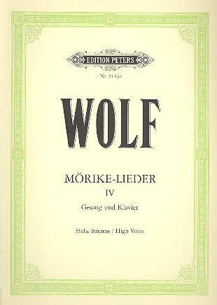 Mörike-Lieder Band 4 für hohe Singstimme und Klavier (dt/en)