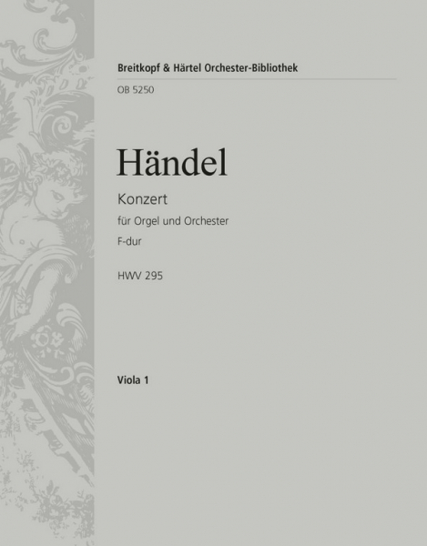 Konzert F-Dur Nr.13 HWV295 für Orgel und Orchester