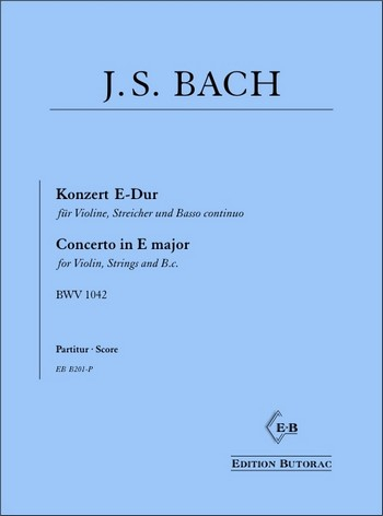 Konzert E-Dur BWV1042 für Violine, Streicher und Bc