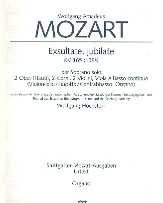 Exsultate jubilate KV165 (KV158a) für Sopran und Orchester