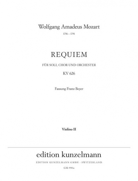 Requiem d-Moll KV626 für Soli, Chor und Orchester