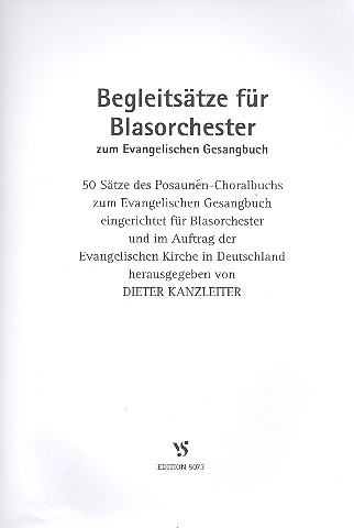 Begleitsätze zum EG für Blasorchester