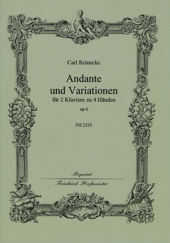 Andante und Variationen op.6 für 2 Klaviere zu 4 Händen