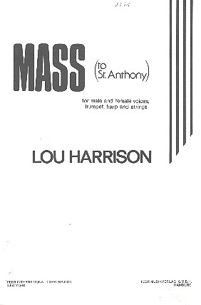 Mass to St. Anthony for male and female voices, trumpet,