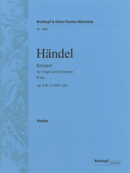 Konzert B-Dur op.4,2 HWV290 für Orgel und Orchester