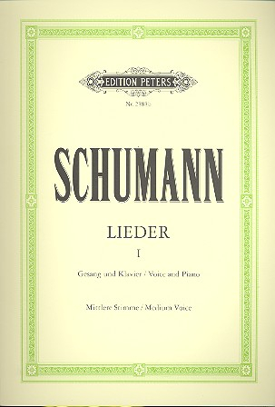 Sämtliche Lieder Band 1 für Gesang (mittel) und Klavier