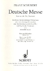 Deutsche Messe D 872 für gemischten Chor (SATB) oder Frauenchor (S/SA) und Orgel oder Orche