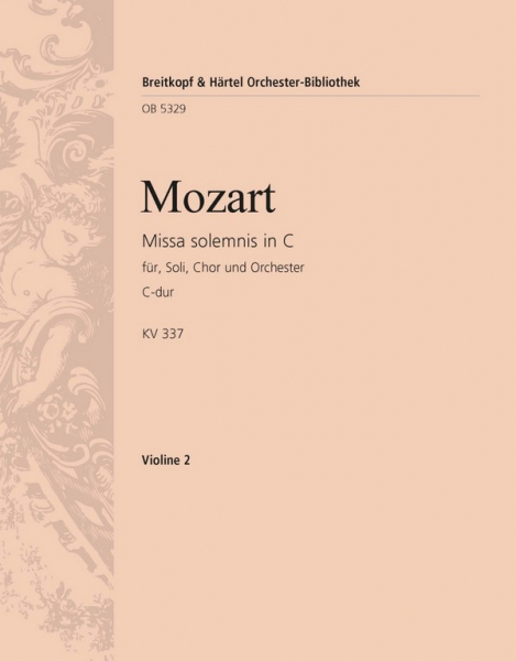 Missa solemnis C-Dur KV337 für Chor und Orchester