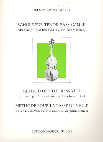 Schule für Tenor-Bass-Gambe oder 6-saitige Tenor-Bass-Fidel in