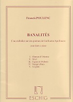 Banalités 5 chansons pour voix et piano (fr)